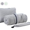 Adaptivego pillow and duvet and a reusable bag set
